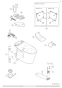 BC-ZA10S+DT-ZA150E 取扱説明書 商品図面 施工説明書 分解図 アメージュＺ便器(フチレス) 分解図1