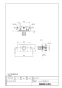LIXIL(リクシル) BF-25TP 取扱説明書 商品図面 施工説明書 分解図 埋込形サーモスタット混合水栓 商品図面1