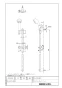 BF-27B(1000) スライドバー付シャワーフック 商品図面1