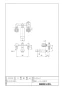 LIXIL(リクシル) BF-291W-13 商品図面 施工説明書 分解図 埋込形２ハンドル混合水栓 ヴィラーゴ 商品図面1