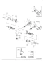 LIXIL(リクシル) BF-A147TSLM 取扱説明書 商品図面 施工説明書 分解図 サーモスタットシャワーバス水栓 エコアクアスイッチシャワー（めっき仕様） 分解図1