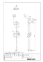 BF-FB27(1000) スライドバー付シャワーフック 商品図面1