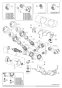 LIXIL(リクシル) BF-HW156TSL 取扱説明書 商品図面 施工説明書 分解図 サーモスタットシャワーバス水栓 エコアクアスプレーシャワー（めっき仕様） 分解図1