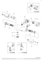 LIXIL(リクシル) BF-J147TSL 取扱説明書 商品図面 施工説明書 分解図 サーモスタットシャワーバス水栓 エコアクアスプレーシャワー（めっき仕様） 分解図1