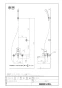 LIXIL(リクシル) BF-M135S 取扱説明書 商品図面 施工説明書 シングルレバーシャワーバス水栓 商品図面1
