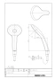 BF-SJ6BP(1.8) エコアクアシャワーヘッド 商品図面1