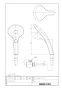 LIXIL(リクシル) BF-SJ6MBE(1.6)-AT 商品図面 分解図 エコアクアスイッチシャワーヘッド 商品図面1