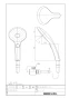 LIXIL(リクシル) BF-SL6MBGE(1.6)-AT 商品図面 分解図 エコアクアスイッチシャワーヘッド(めっき仕様) 商品図面1