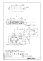 LIXIL(リクシル) BF-X195TR 取扱説明書 商品図面 施工説明書 サーモスタット付バス水栓 定量止水 デッキタイプ 商品図面1