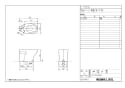 LIXIL(リクシル) C-P15HK BW1 商品図面 施工説明書 車いす対応便器（腰掛式便器・リトイレ用） 商品図面1