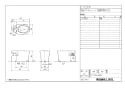 LIXIL(リクシル) C-P25HM BW1 取扱説明書 商品図面 施工説明書 掃除口付便器　リフォーム用 商品図面1