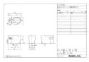 LIXIL(リクシル) C-P25HML BW1 取扱説明書 商品図面 施工説明書 掃除口付（左側）便器　リフォーム用 商品図面1