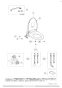 LIXIL(リクシル) CF-21ALJ-CK BW1 取扱説明書 商品図面 施工説明書 分解図 大型脱臭暖房便座（本体固定式、便フタなし） 分解図1
