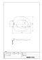 LIXIL(リクシル) CF-37CK BW1 取扱説明書 商品図面 施工説明書 標準普通便座（固定式、便フタなし） 商品図面1