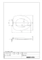 LIXIL(リクシル) CF-39CK-K BW1 取扱説明書 商品図面 施工説明書 分解図 普通便座（便フタなし・固定強化ボルト仕様） 商品図面1