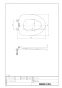 LIXIL(リクシル) CF-39CK BW1 取扱説明書 商品図面 施工説明書 大型普通便座（固定式、便フタなし） 商品図面1