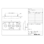 LIXIL(リクシル) CWA-114 LIXIL(リクシル) 大型壁リモコン 取扱説明書 商品図面 施工説明書 LIXIL(リクシル) 大型壁リモコン 商品図面1