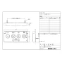 LIXIL(リクシル) CWA-114 大型壁リモコン 取扱説明書 商品図面 施工説明書 大型壁リモコン 商品図面1