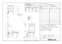 LIXIL(リクシル) DWT-CC83AW BW1 取扱説明書 商品図面 施工説明書 分解図 リフレッシュシャワートイレ（タンク付） 商品図面1