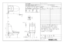 LIXIL(リクシル) DWT-MC83A BW1 取扱説明書 商品図面 施工説明書 分解図 リフレッシュシャワートイレ（タンク付） 商品図面1