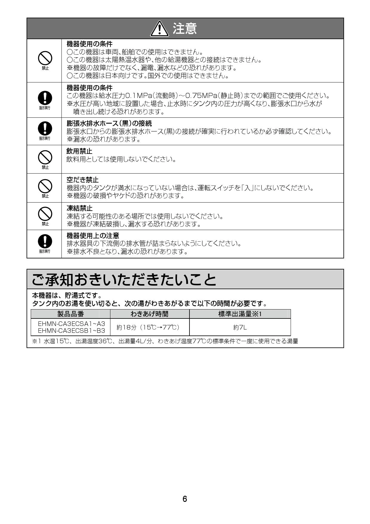 LIXIL(リクシル) EHMN-CA3ECSA1-200 取扱説明書 施工説明書 LIXIL(リクシル) EHMN-CA3ECSA1-200 取扱説明書 施工説明書