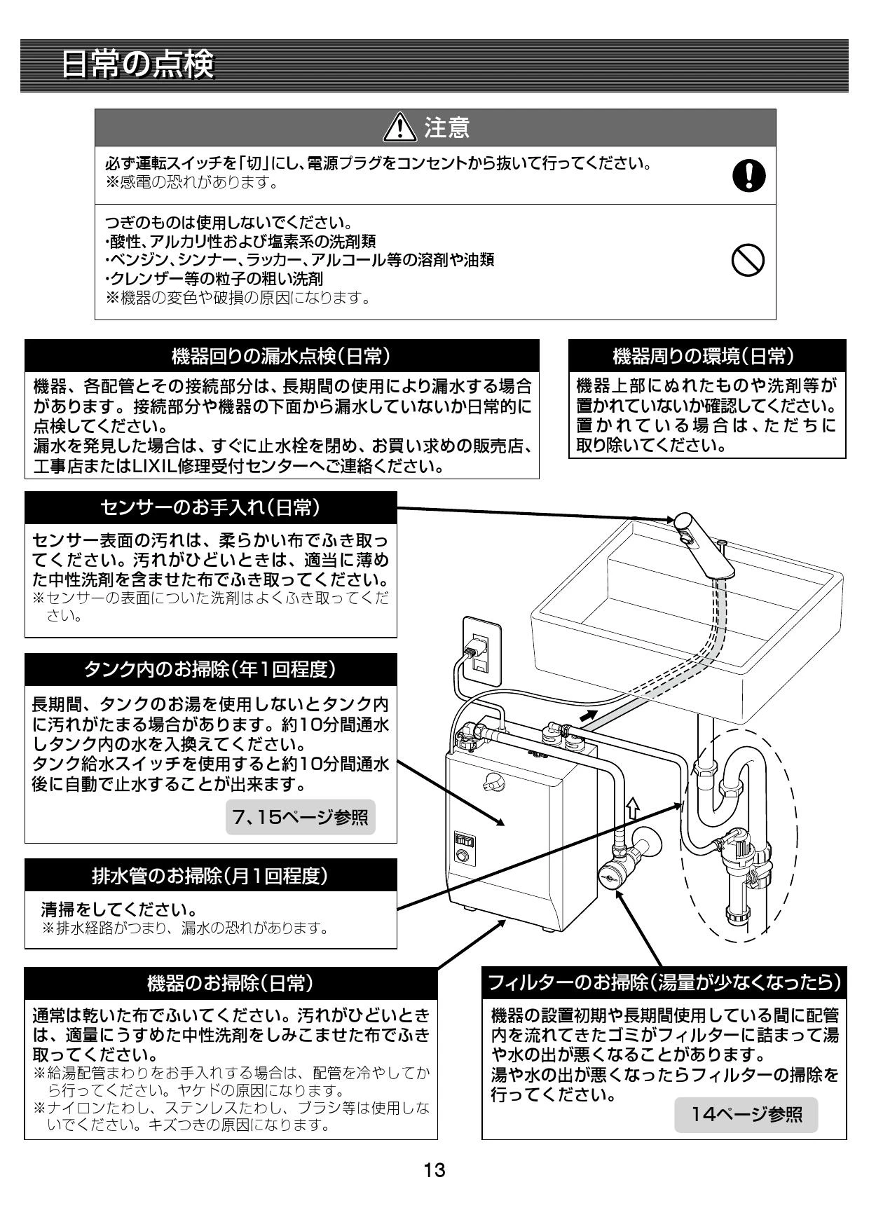LIXIL(リクシル) EHMN-CA3SB2-211C 取扱説明書 施工説明書|LIXIL