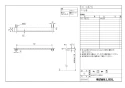 LIXIL(リクシル) FKF-AD71S 取扱説明書 商品図面 施工説明書 TJシリーズ タオル掛 サテンタイプ 商品図面1