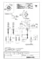 LIXIL(リクシル) JF-AC466SX(JW) 取扱説明書 商品図面 施工説明書 分解図 浄水器内蔵型シングルレバー混合水栓 オールインワン浄水栓 Nタイプ 商品図面1