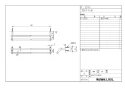 LIXIL(リクシル) KF-12WS 商品図面 スタンダードシリーズ 2段式タオル掛 商品図面1