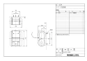 LIXIL(リクシル) KF-42M BW1 商品図面 施工説明書 スペア付ワンタッチ式紙巻器 商品図面1