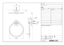 LIXIL(リクシル) KF-91 商品図面 施工説明書 タオルリング スタンダードシリーズ 商品図面1