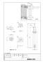 LIXIL(リクシル) KF-D17(1P) 商品図面 各種施設用可動式手すり 住宅用はねあげ式手すり・はね上げ式前方ボード・前方ボード用固定金具 商品図面1