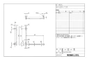 LIXIL(リクシル) KF-M20L WA 取扱説明書 商品図面 施工説明書 手すりKMタイプL型 商品図面1