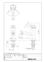 LIXIL(リクシル) L-CS-10 XW2+LF-E02+LF-3SV(470)382W80+LF-30PAL+16-1120-XS 取扱説明書 商品図面 施工説明書 波工房彩シリーズ はめ込み式手洗器セット 商品図面1