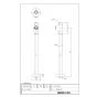 LIXIL(リクシル) L-CS-14/W+LF-YE340SYHC/SAB+LF-3SV(400)KX2+LF-105PAL-XS 取扱説明書 商品図面 施工説明書 波工房YTシリーズ ベッセル式手洗器 商品図面1