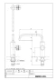 LIXIL(リクシル) L-CS-24 YU-1+LF-74+LF-3V382W80+LF-30PAL 取扱説明書 商品図面 波工房釉シリーズ(日本) オーバーカウンター式手洗器セット 商品図面1