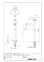 LIXIL(リクシル) L-SR-20/XW1+LF-E02H/SAB+LF-3SVW80+LF-105PAL-XS 取扱説明書 商品図面 施工説明書 信楽/壷新中型手洗器セット 商品図面1