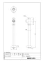 LIXIL(リクシル) LF-3SV(255)K 商品図面 分解図 ストレート形止水栓 商品図面1