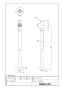 LIXIL(リクシル) LF-3SV(360)K 商品図面 分解図 ストレート形止水栓 商品図面1