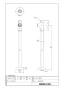 LF-3SV(380)K 商品図面 分解図 ストレート形止水栓 商品図面1