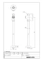 LIXIL(リクシル) LF-3SV(420)K 商品図面 分解図 ストレート形止水栓 商品図面1