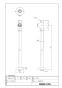 LIXIL(リクシル) LF-3SVK 商品図面 分解図 ストレート形止水栓 商品図面1