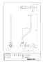 LF-3V(110)322Ｗ80 商品図面 分解図 アングル形止水栓 商品図面1