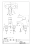 LF-B355SHK シングルレバー混合水栓 泡沫式 湯側開度規制付 商品図面1