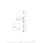 LIXIL(リクシル) LF-L14N-13 商品図面 分解図 台付自在水栓（湯用） 分解図1