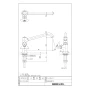 LIXIL(リクシル) LF-L14N-13 商品図面 分解図 台付自在水栓（湯用） 商品図面1
