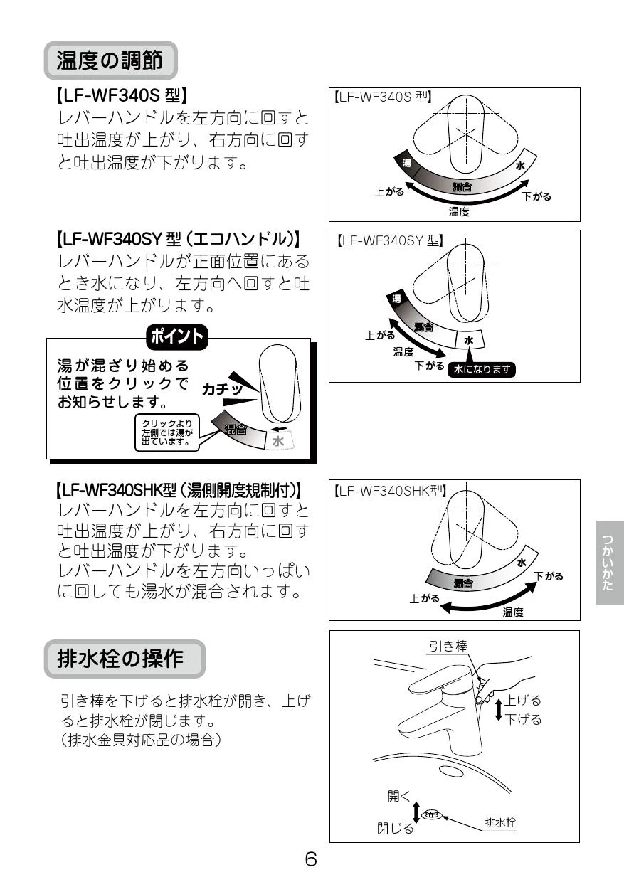 LIXIL(リクシル) LF-WF340SC 取扱説明書 施工説明書|LIXIL
