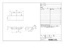 LIXIL(リクシル) LKF-70U WA 商品図面 施工説明書 トイレ棚付タオル掛 商品図面1