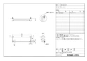 LIXIL(リクシル) NKF-510(600)/LA3 商品図面 施工説明書 アクセサリーバーＩ型 商品図面1
