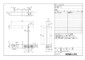 LIXIL(リクシル) NKF-6WU2R WA 取扱説明書 商品図面 施工説明書 後付トイレ棚手すり付2連紙巻器 商品図面1